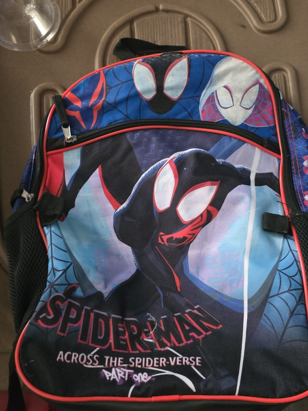 Spider-Man Across the Spider-Verse Kids' Blue & Black Backpack